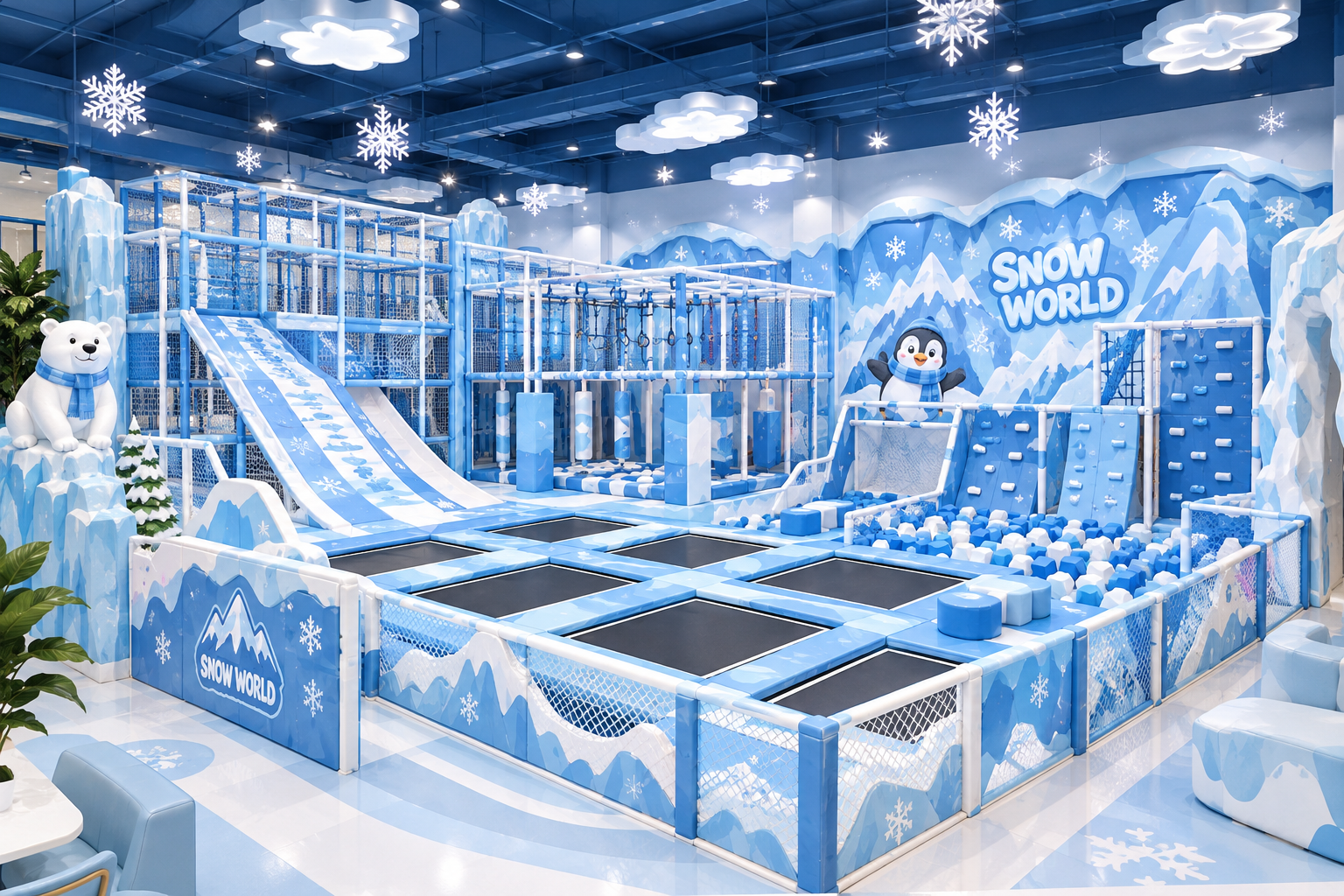 Phối cảnh ý tưởng thiết kế khu vui chơi trẻ em chủ đề Thế Giới Băng Tuyết Snow World 11