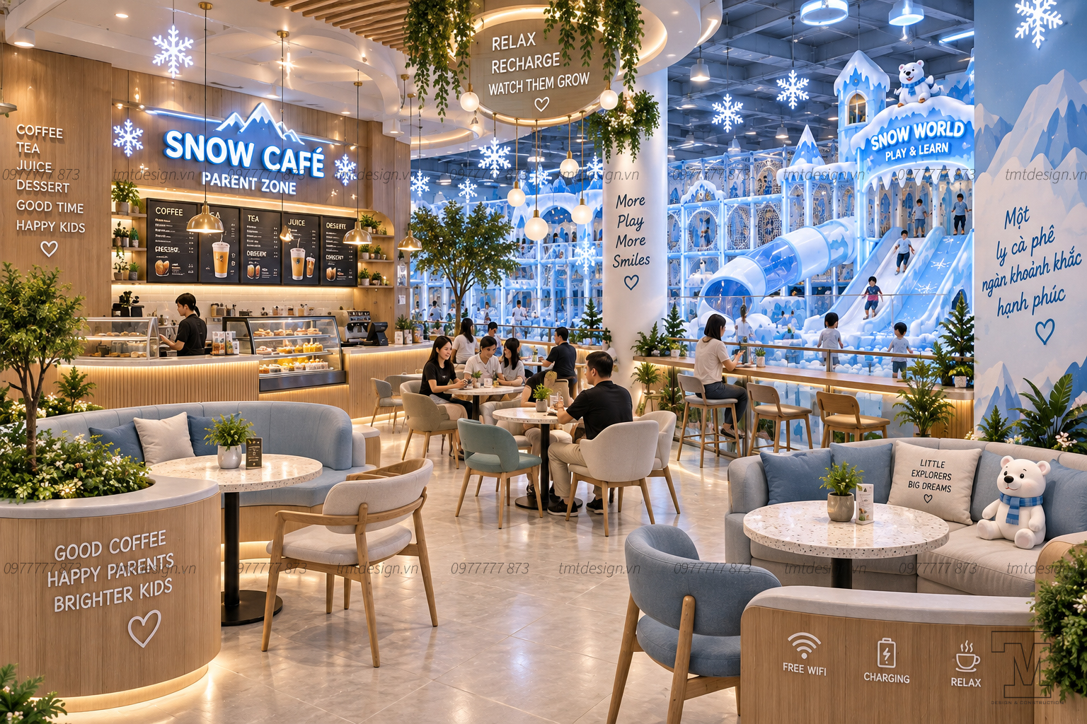 Phối cảnh ý tưởng thiết kế khu vui chơi trẻ em chủ đề Thế Giới Băng Tuyết Snow World 8